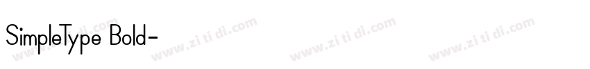 SimpleType Bold字体转换